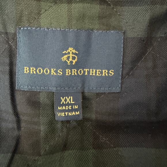 Men's Brooks Brothers Gray Wool Blend Button and Zip Front Overcoat Size XXL - Picture 4 of 11